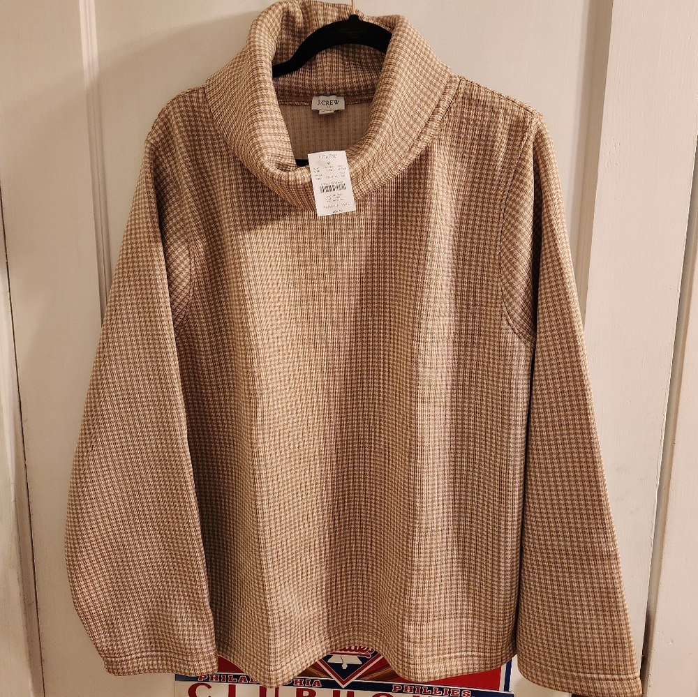 J. Crew Factory Long-sleeve funnelneck pullover 3X